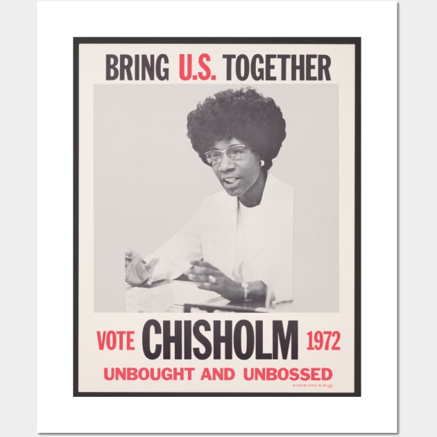 Shirley Chisholm presidential campaign poster, Black History, Black Woman Wall Art by UrbanLifeApparel